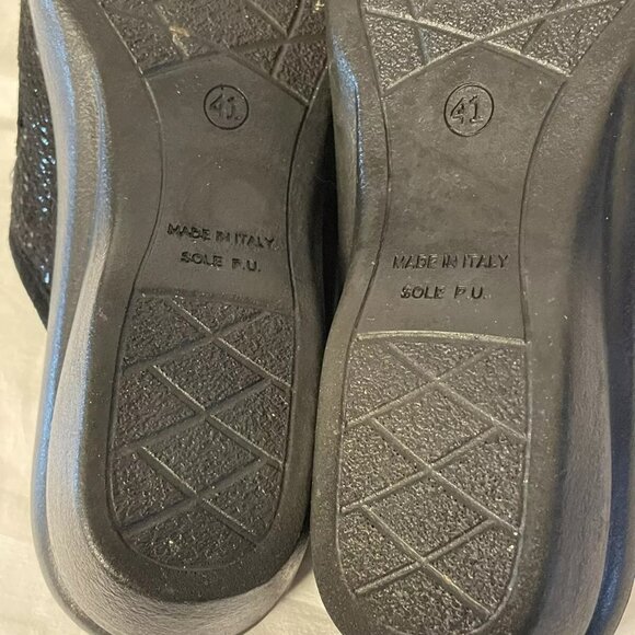 Flexus By Spring Step Italy Vera Pelle Slip On Slides Size - 9.5-10 USA. Black - Picture 11 of 11